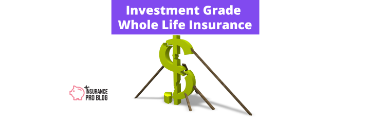 Investment grade whole life insurance