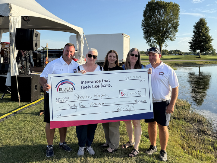 Duliban Insurance Proudly Supports Shoebox Niagara with $64,000 Donation & Community Event